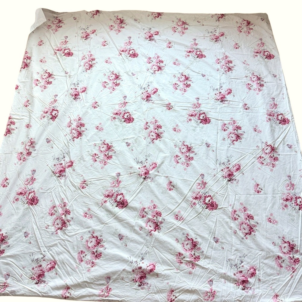 Rachel Ashwell Simply Shabby Chic Cotton Roses Floral Queen Size Duvet Cover